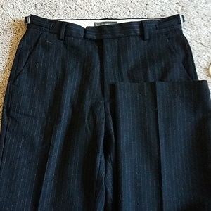 Banana Republic Charcoal Chalkstripe Wool Trousers